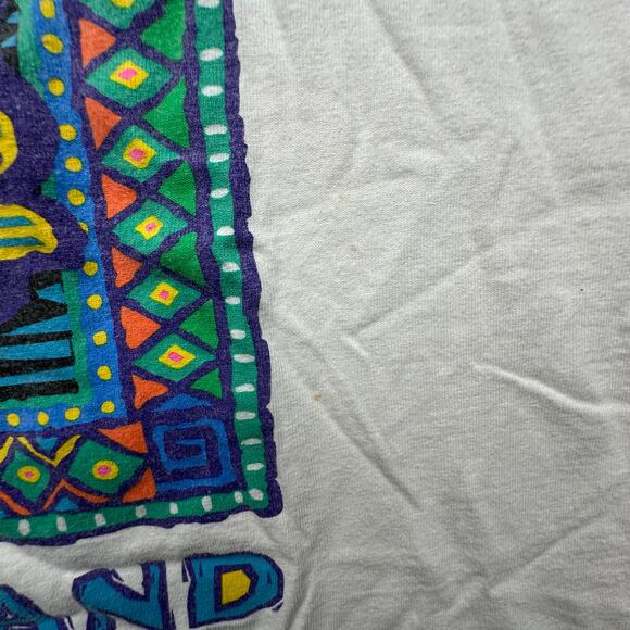 Vintage 90s Disneyland Donald Duck Animal Kingdom Art T-Shirt Mens Large - Picture 6 of 10